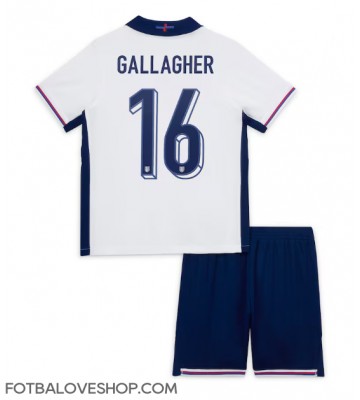 Anglie Conor Gallagher #16 Dětské Domácí Dres ME 2024 Krátký Rukáv (+ trenýrky)